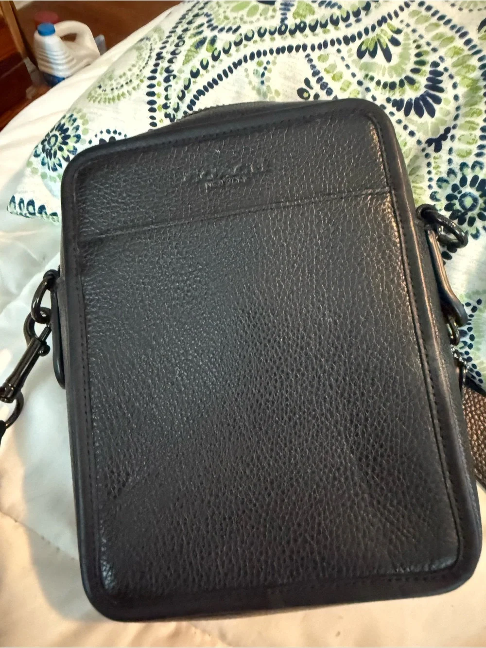 Coach Sullivan Crossbody CP178 Black Pebble Leather Bag